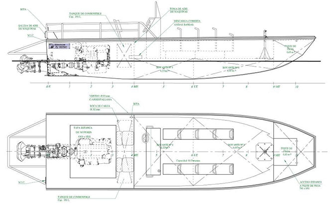 Planos Embarcación Toro