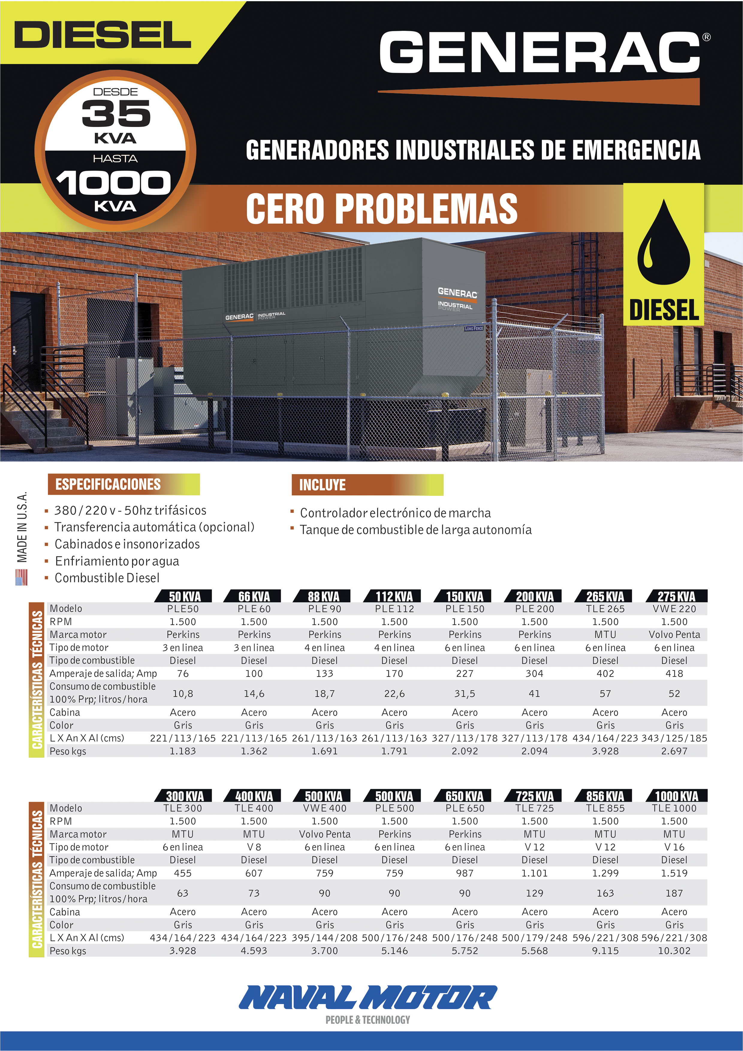 Generadores Industriales Diesel